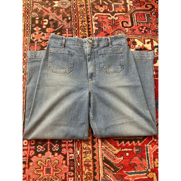Pilcro for Anthropologie Skipper Jeans Medium Wash Size 32/14 Tall - Picture 2 of 10